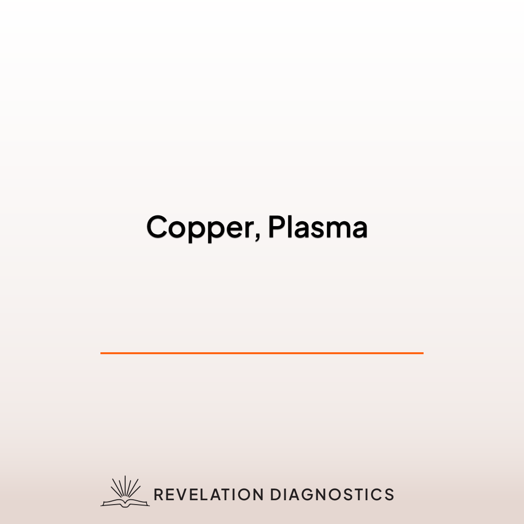 Copper, Plasma
